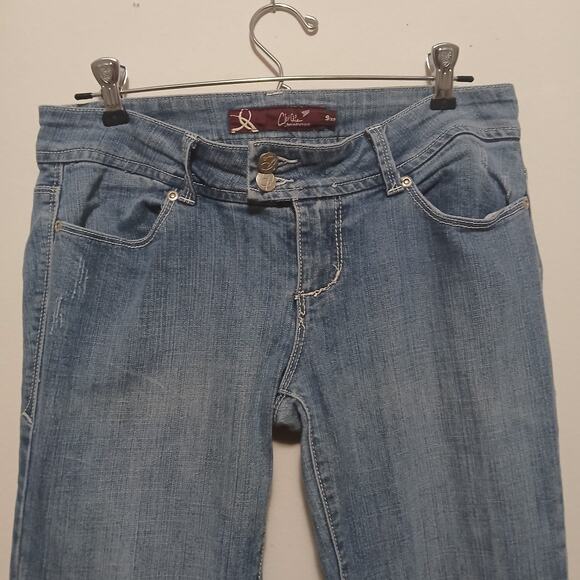 Vintage Y2K Chiqle Wide Leg Denim Jeans Boho Trendy Size 9/29 - Picture 2 of 11